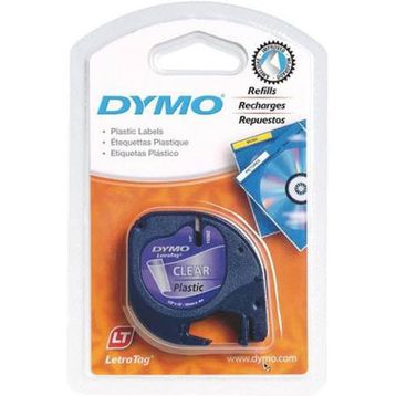 Dymo 12267 Letratag 12x4 Şeffaf Plastik Şerit