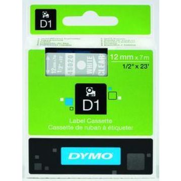 Dymo 45020 D1 12x7 m Şeffaf Beyaz Şerit