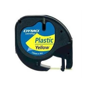 Dymo 59423 Letratag 12x4 Sarı Plastik Şerit