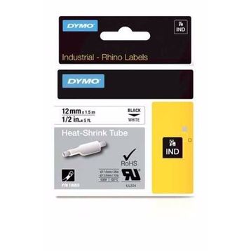 Dymo RhinoPro 18055 Beyaz-Siyah 12 mm x 1.5 m Şerit