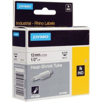Dymo RhinoPro 18055 Beyaz-Siyah 12 mm x 1.5 m Şerit