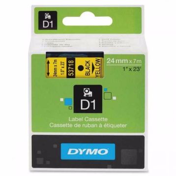 Dymo S0720730 Sarı-Siyah 9mmx7m D1 Etiket