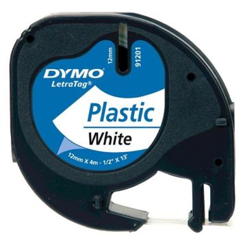 Dymo S0721610 Letratag Beyaz 12 mm X 4 mt Plastik Şerit