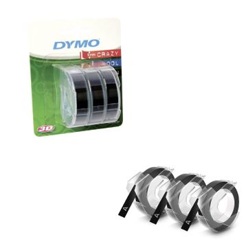 Dymo S0847730 Junior Omega Siyah 3'lü Yedek Şerit
