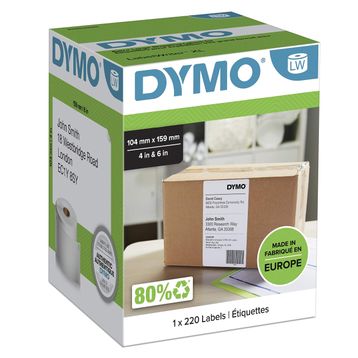 DYMO S0904980 LW 4XL 220 Adet 104x159 mm Ekstra Geniş Sevkiyat Etiketi