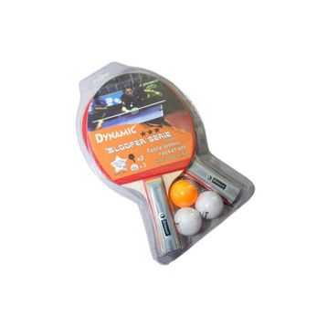 Dynamic 1DYAK8500D 2 Raket 3 Top Set Kırmızı Unisex Masa Tenisi Seti