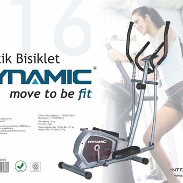 Dynamic E16 Kondisyon Bisikleti White Premium Manyetik Eliptik