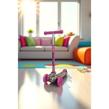 Dynamic HT288 Pembe 3 Tekerlekli Yeni Nesil Scooter