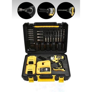 Dynamic Max 128VF Akülü Somun Bijon Sökme Takma Sıkma Kömürsüz Akülü Vidalama Mandren Cırcırlı 24 Parça Matkap