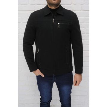 Dynamo 9050 Erkek Siyah Yün Karışımlı Kaşe Mont