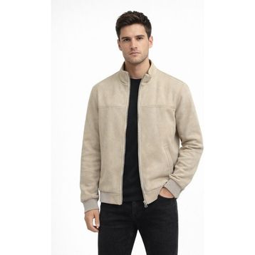 Dynamo BGL-ST05333 Taş Erkek Regular Fit Mevsimlik Hakim Yaka Süet Spor Mont