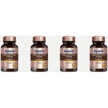 Dynavit Magnesium Citrate 200 mg Vitamin D 4x60 Tablet