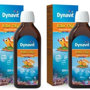 Dynavit Omega-3 Portakal Aromalı 2x150 ml Balık Yağı