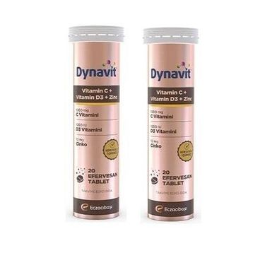 Dynavit Vitamin C Vitamin D3 Zinc 20 Efervesan Tablet