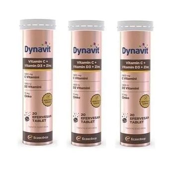 Dynavit Vitamin C Vitamin D3 Zinc 20 Efervesan Tablet