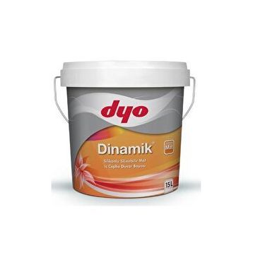 Dyo 1071 Tülden Dinamik Silikonlu Silinebilir İpek Mat 15 lt İç Cephe Duvar Boyası