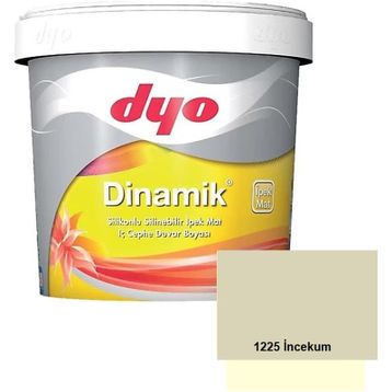 Dyo 15 lt 1225 İncekum Dinamik Silinebilir Ipek Mat İç Cephe Duvar Boyası