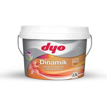 Dyo 2,5 lt Buz Mavisi Dinamik Mat Silikonlu Silinebilir İç Cephe Duvar Boyası