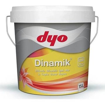 Dyo 3135 15 lt Dinamik İpekmat Silikonlu Silinebilir İç Cephe Duvar Boyası