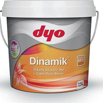 Dyo 4748 7,5 lt Dinamik İpekmat Silikonlu Silinebilir İç Cephe Duvar Boyası