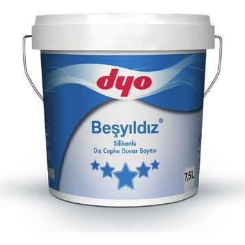 Dyo 7,5 lt Açık Krem Beşyıldız Silikonlu Dış Cephe Boyası