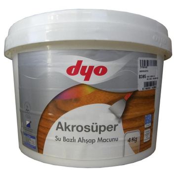 Dyo Akrosüper 4 kg Su Bazlı Ahşap Macunu