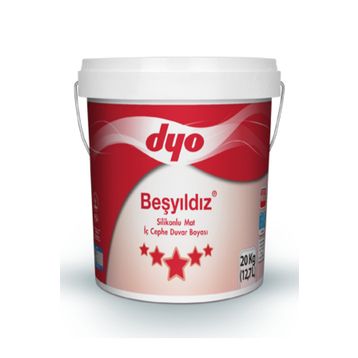 Dyo Beşyıldız 0542 Rozet Gümüşü 10 kg Plastik İç Cephe Duvar Boyası