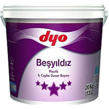 Dyo Beşyıldız 0542 Rozet Gümüşü 20 kg Plastik İç Cephe Duvar Boyası