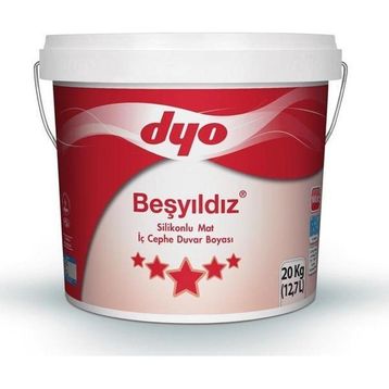 Dyo Beşyıldız Ihlamur 20 kg Silikonlu Mat İç Cephe Boyası