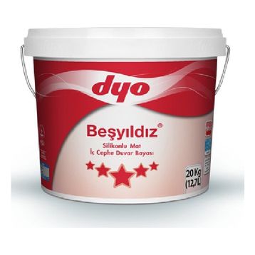 Dyo Beşyıldız Kemik Beyazı 10 kg Silikonlu Mat İç Cephe Duvar Boyası
