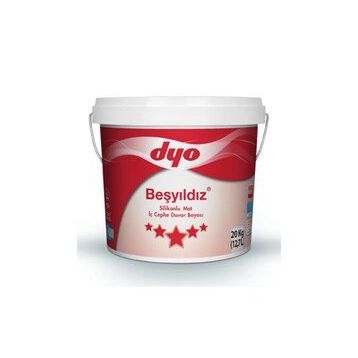 Dyo Beşyıldız Mine 20 kg Silikonlu Mat İç Cephe Duvar Boyası