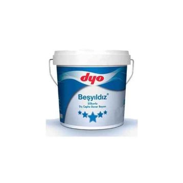 Dyo Beşyıldız Silikonlu 2.5 lt 7824 Uzay Gri Dış Cephe Boyası