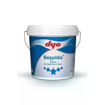 Dyo Beşyıldız Silikonlu 7.5 lt Beyaz Dış Cephe Boyası