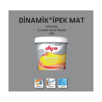 Dyo Dinamik 5896 Sufle 15 lt Silikonlu Silinebilir İpek Mat İç Cephe Duvar Boyası