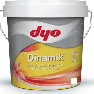 Dyo Dinamik Beyaz 7.5 lt Silikonlu Ipek Mat İç Cephe Boyası