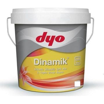 Dyo Dinamik Beyaz 7.5 lt Silikonlu Ipek Mat İç Cephe Boyası