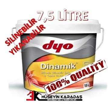 Dyo Dinamik Leylak 7.5 lt Silikonlu Silinebilir İpek Mat İç Cephe Duvar Boyası
