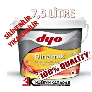 Dyo Dinamik Leylak 7.5 lt Silikonlu Silinebilir İpek Mat İç Cephe Duvar Boyası