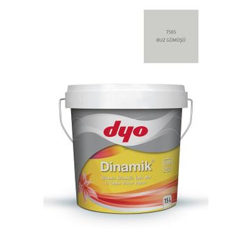 Dyo Dinamik Silikonlu Silinebilir İpek Mat 15 lt Renk: Buz Gümüşü KOD:7565 İç Cephe Duvar Boyası