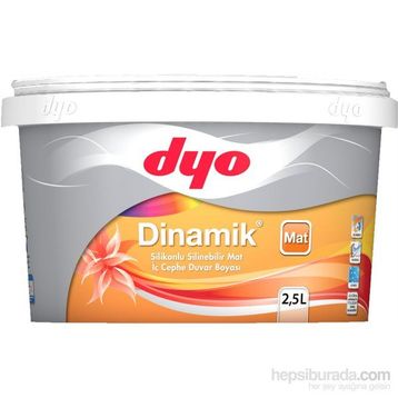 Dyo Dinamik Silikonlu Silinebilir Ipek Mat 2.5 Litre Çay Filizi İç Çephe Duvar Boyası