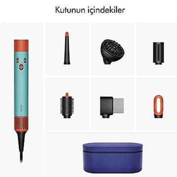 Dyson Airwrap I.d. Kıvırcık Bukleli Ceramic Patina ve Topaz Saç Şekillendirme Kurutma Seti