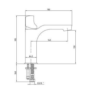 E.C.A 102108986H Myra Krom Lavabo Bataryası