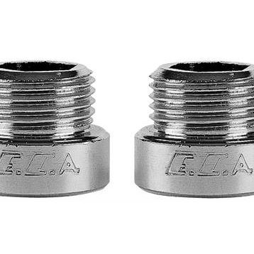E.C.A 102134013 2 Adet 1/2 1 cm Krom Pirinç Musluk Uzatma
