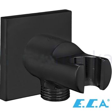 E.C.A 102199603C1 Mat Siyah Duş Çıkış Dirseği