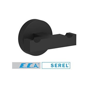 E.C.A 140112006S Mat Siyah Serel Rita İkili Askılık