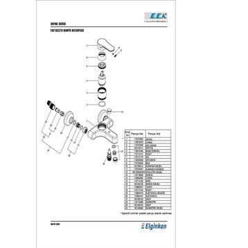 E.C.A Defne 2102102370 Banyo Bataryası