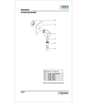 E.C.A Elegant 2102126388 Duş Dirseği