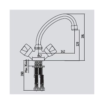 E.C.A Pınar 2102108555 Lavabo Bataryası