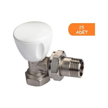 E.C.A. RV3 1/2 25 Adet Petek Havlupan Vanası Köşe Radyatör Valfi