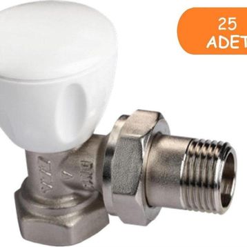 E.C.A. RV3 1/2 25 Adet Petek Havlupan Vanası Köşe Radyatör Valfi